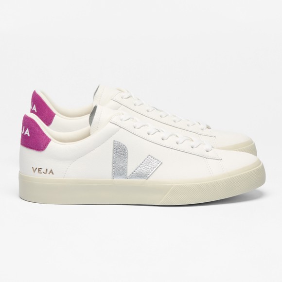 Veja Womens White Campo Leather Trainer main image