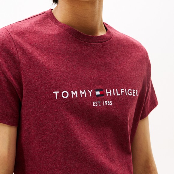 Tommy Hilfiger Mens Red Core Tommy Logo T-Shirt main image