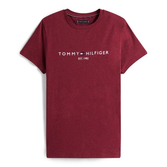 Tommy Hilfiger Mens Red Core Tommy Logo T-Shirt