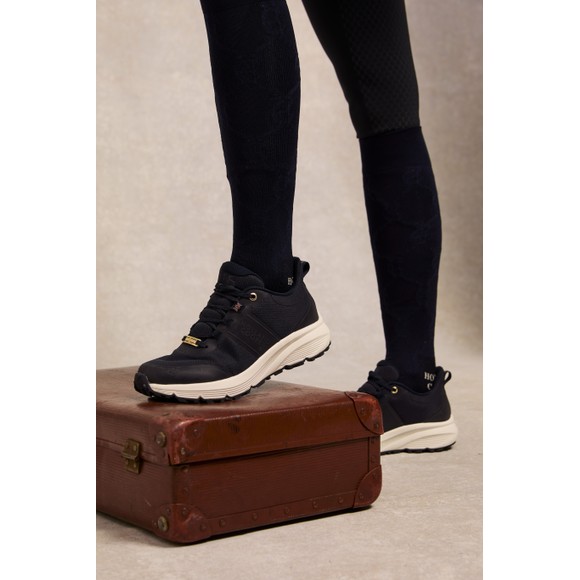 Holland Cooper Womens Blue Burghley Waterproof Trainer main image