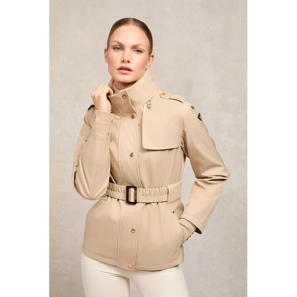 Holland Cooper Womens Beige Rosedale Waterproof Jacket main image