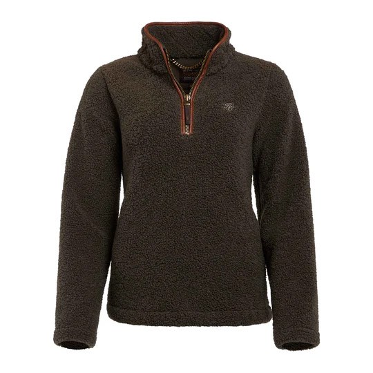 Holland Cooper Womens Green Country Fleece Half Zip main image