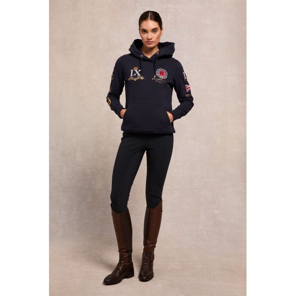 Holland Cooper Womens Blue Team Overhead Hoody main image