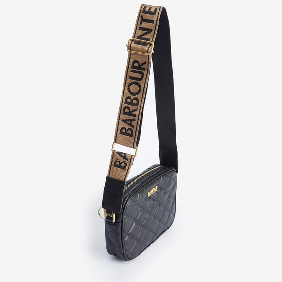 Barbour International Womens Black Quilted Sloane Crossbody Bag main image