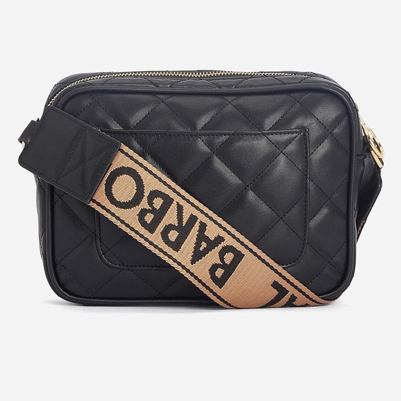 Barbour International Womens Black Quilted Sloane Crossbody Bag main image
