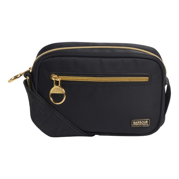 Barbour International Womens Black Qualify Micro Crossbody Bag main image