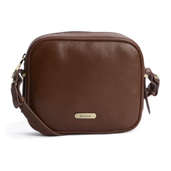 Barbour Lifestyle Womens Brown Daphne Leather Crossbody Bag main image