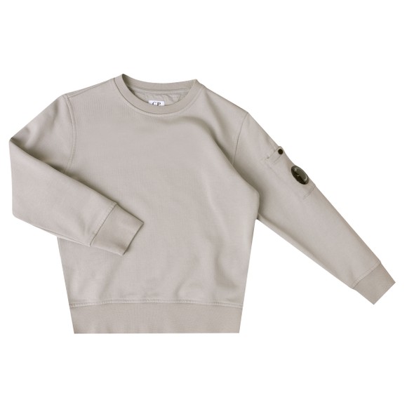 C.P. Company Undersixteen Boys Grey Viewfinder Crew Neck Sweatshirt main image