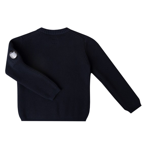 C.P. Company Undersixteen Boys Blue Viewfinder Knitted Jumper main image