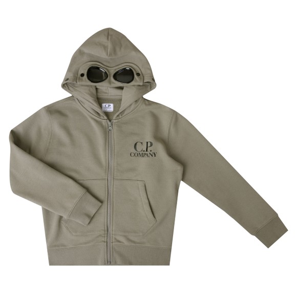 C.P. Company Undersixteen Boys Grey Full Zip Goggle Hoody main image