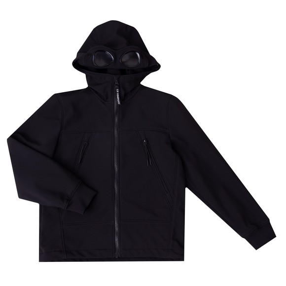 C.P. Company Undersixteen Boys Black Softshell Goggle Jacket main image