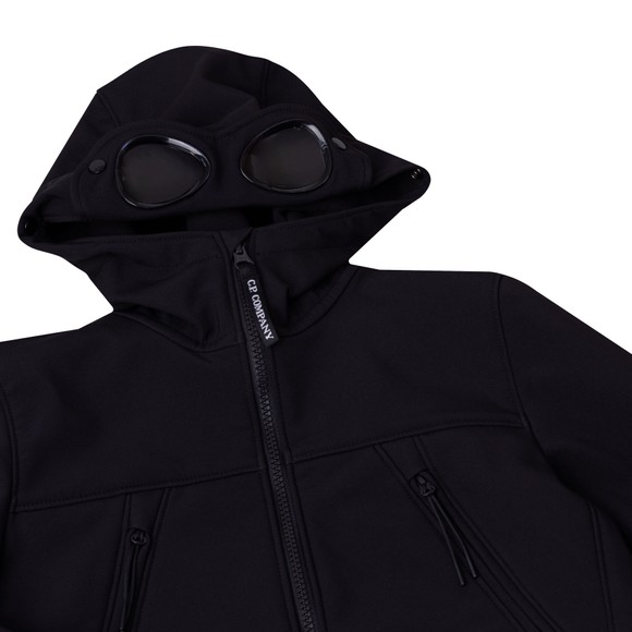C.P. Company Undersixteen Boys Black Softshell Goggle Jacket main image