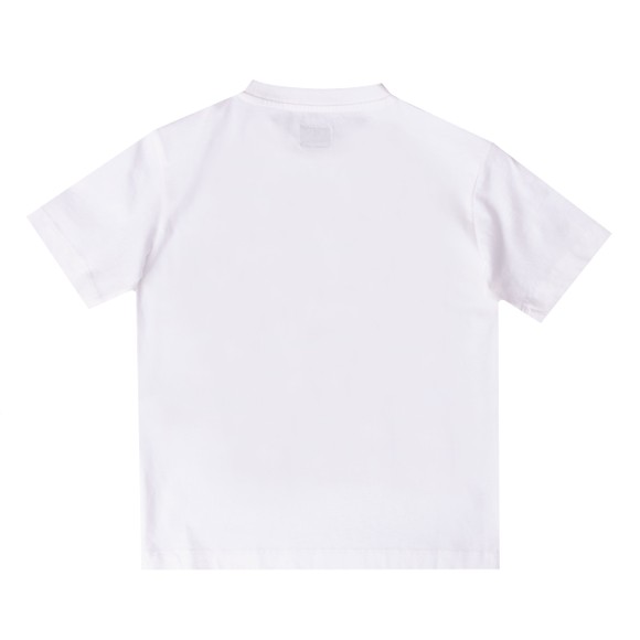 C.P. Company Undersixteen Boys White Painted Logo T Shirt main image