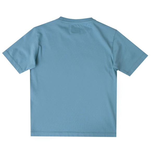 C.P. Company Undersixteen Boys Blue Stamp Logo T Shirt main image