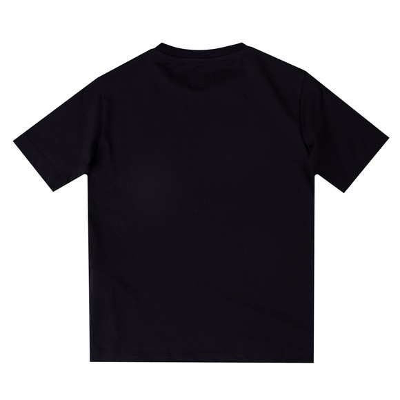 C.P. Company Undersixteen Boys Black Stamp Logo T Shirt main image