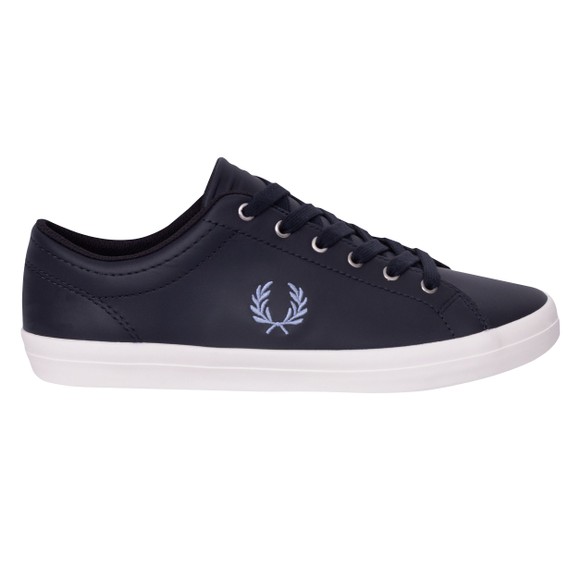 Fred Perry Mens Blue Baseline Leather Trainer main image