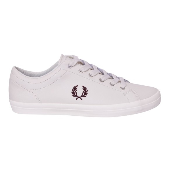 Fred Perry Mens Beige Baseline Leather Trainer main image