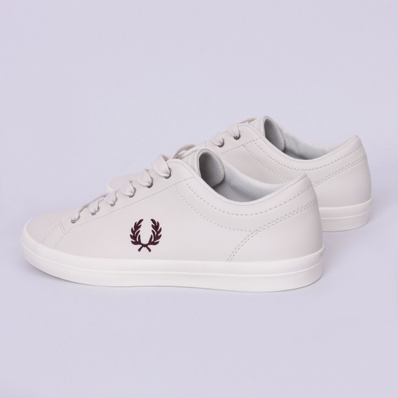 Fred Perry Mens Beige Baseline Leather Trainer main image