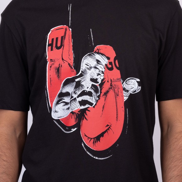 HUGO Mens Black Diboxer T-Shirt main image