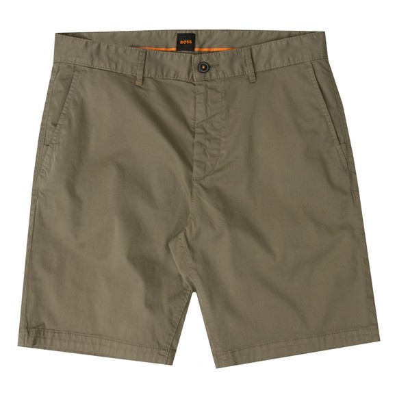 BOSS Mens Green Casual Chino Slim Shorts main image
