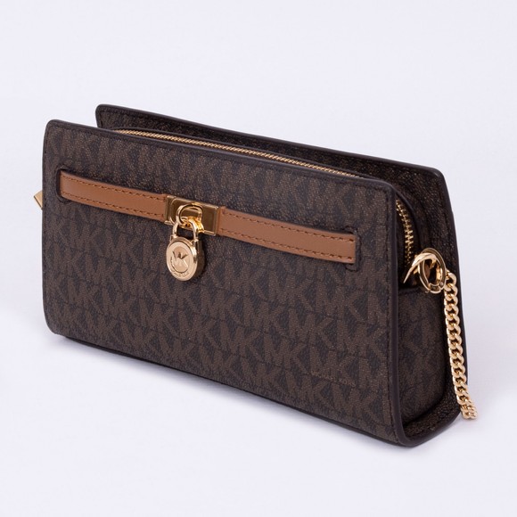 Michael Kors Womens Brown Hamilton Moderne Crossbody Bag main image