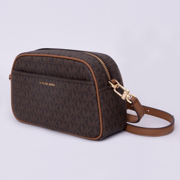 Michael Kors Womens Brown Jet Set Small Crossbody Camera Bag main image