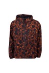 Pretty Green Mens Brown Brindle Hooded Jacket
