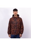 Pretty Green Mens Brown Brindle Hooded Jacket