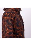 Pretty Green Mens Brown Brindle Hooded Jacket