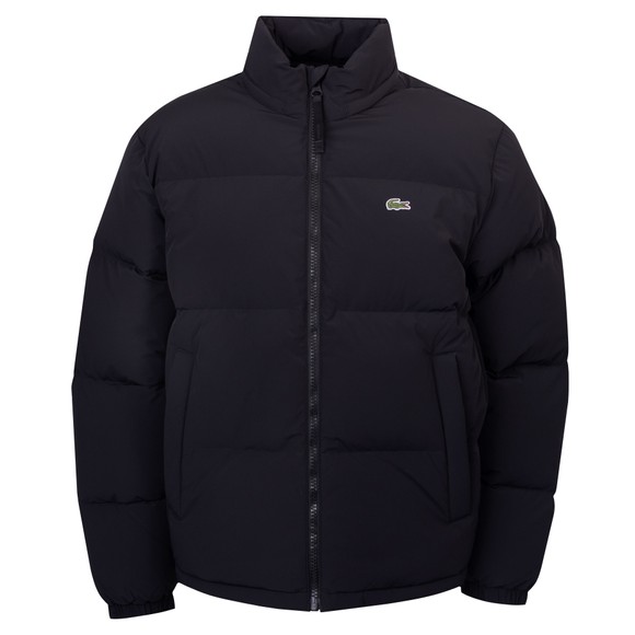 Lacoste Mens Black Water Repellent Hooded Down Jacket main image