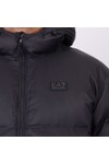EA7 Emporio Armani Mens Black Big Logo Mountain Polar Jacket