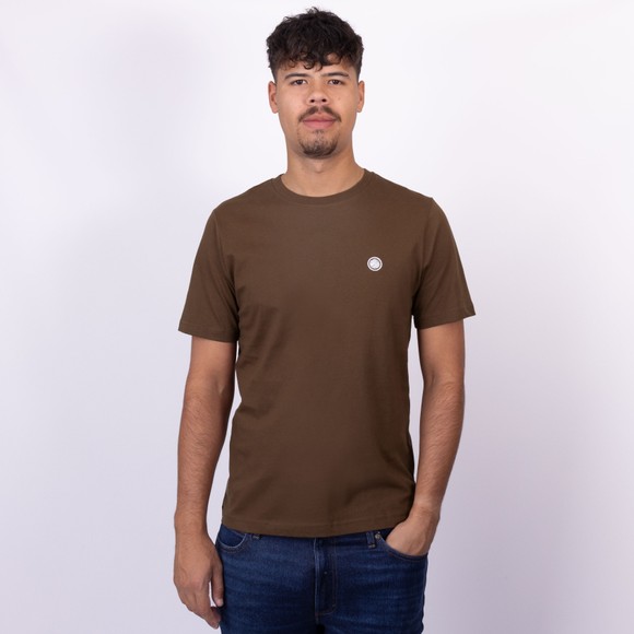 Pretty Green Mens Brown Mitchell T-Shirt main image