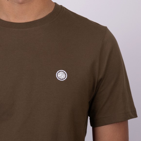 Pretty Green Mens Brown Mitchell T-Shirt main image