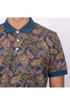 Pretty Green Mens Multicoloured House Paisley Polo Shirt