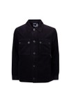Pretty Green Mens Black Dalmorton Cord Overshirt