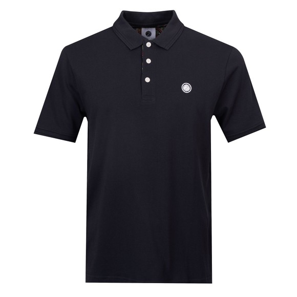 Pretty Green Mens Black House Paisley Placket Polo Shirt