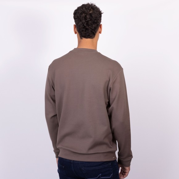 Paul & Shark Mens Brown Nylon Shark Centre Logo Sweatshirt main image