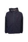 Pretty Green Mens Blue Feltham Hooded Jacket