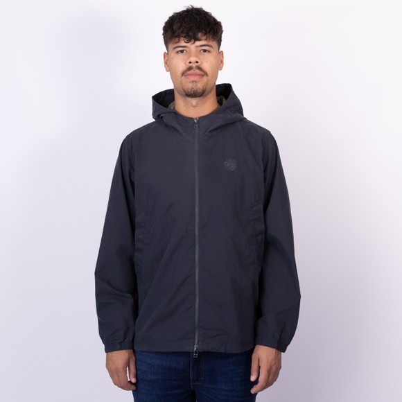 Pretty Green Mens Blue Feltham Hooded Jacket