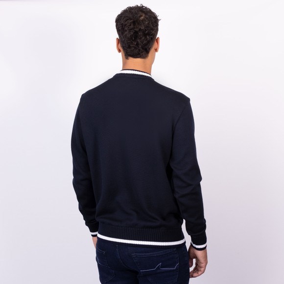 Paul & Shark Mens Blue Tipped Wool Knitted Roundneck Sweatshirt main image