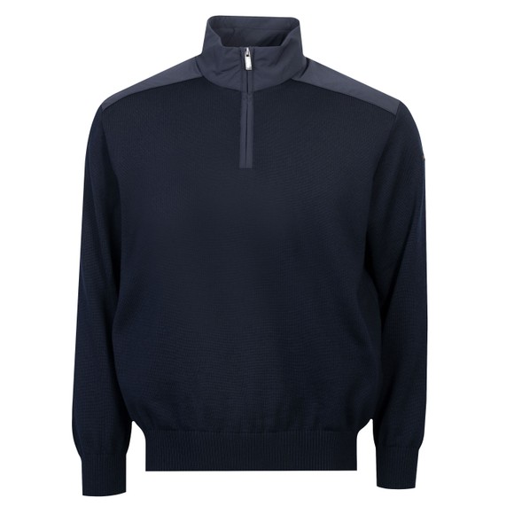 Paul & Shark Mens Blue Typhoon Wool Knitted Half Zip Sweatshirt main image