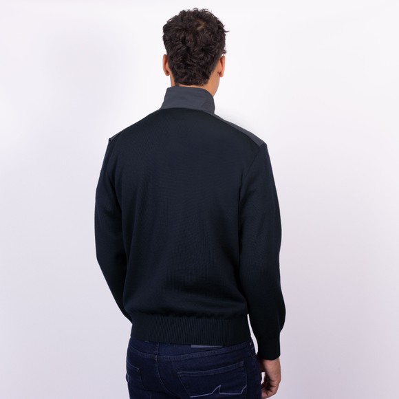 Paul & Shark Mens Blue Typhoon Wool Knitted Half Zip Sweatshirt main image