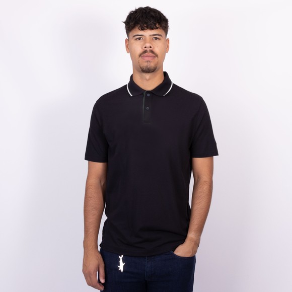 Paul & Shark Mens Blue X-Soft Lyocell Tipped Detail Polo Shirt main image