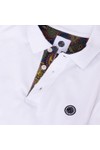 Pretty Green Mens White House Paisley Placket Polo Shirt