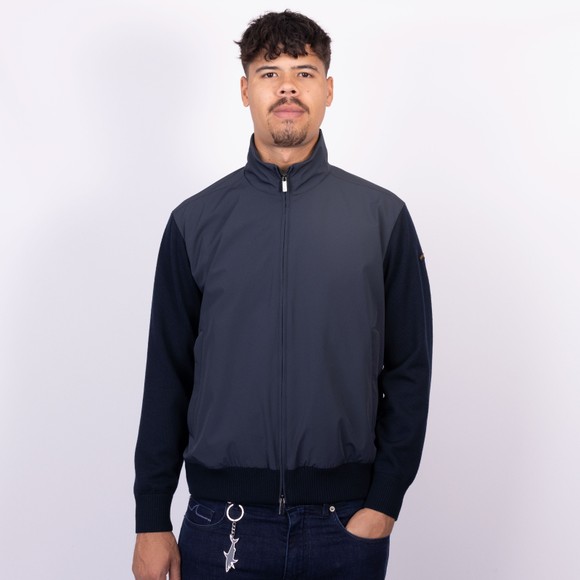 Paul & Shark Mens Blue Wool Hybrid Jacket main image