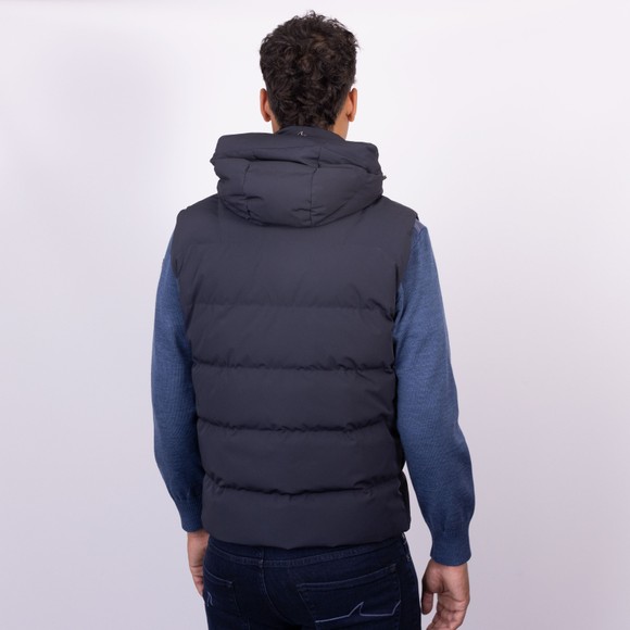Paul & Shark Mens Blue Woven Gilet main image