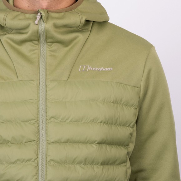 berghaus Mens Green Vaskye Hooded Hybrid Jacket main image