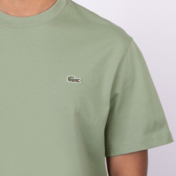 Lacoste Mens Green Classic Cotton T-Shirt main image