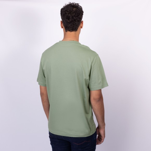 Lacoste Mens Green Classic Cotton T-Shirt main image