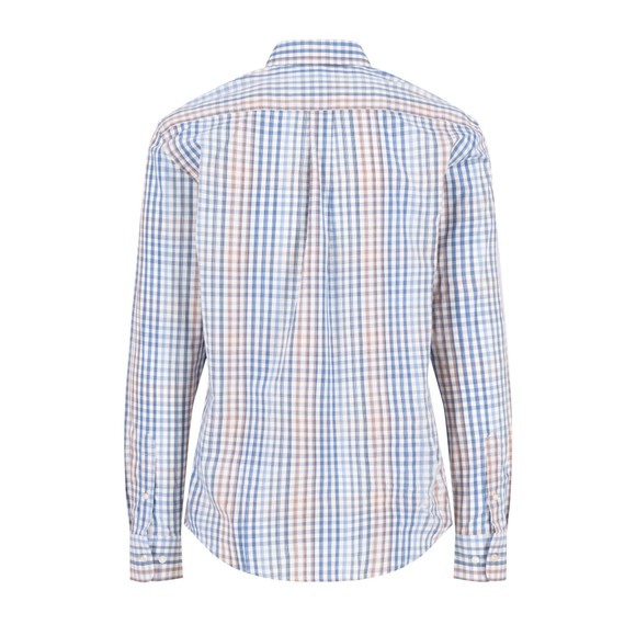 Fynch Hatton Mens Pink Poplin Check Shirt